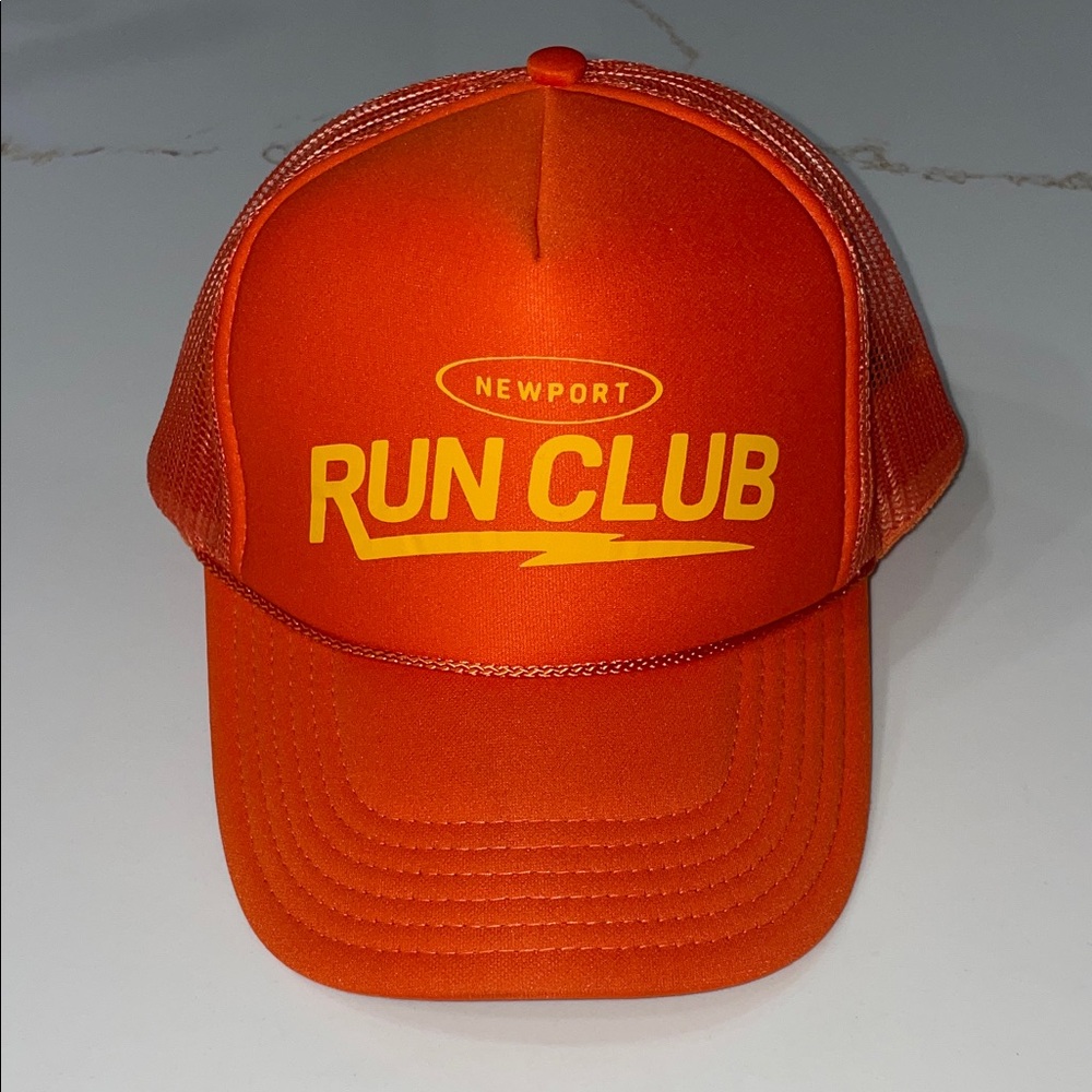 Orange Newport Beach Run Club Trucker Hat | OS
